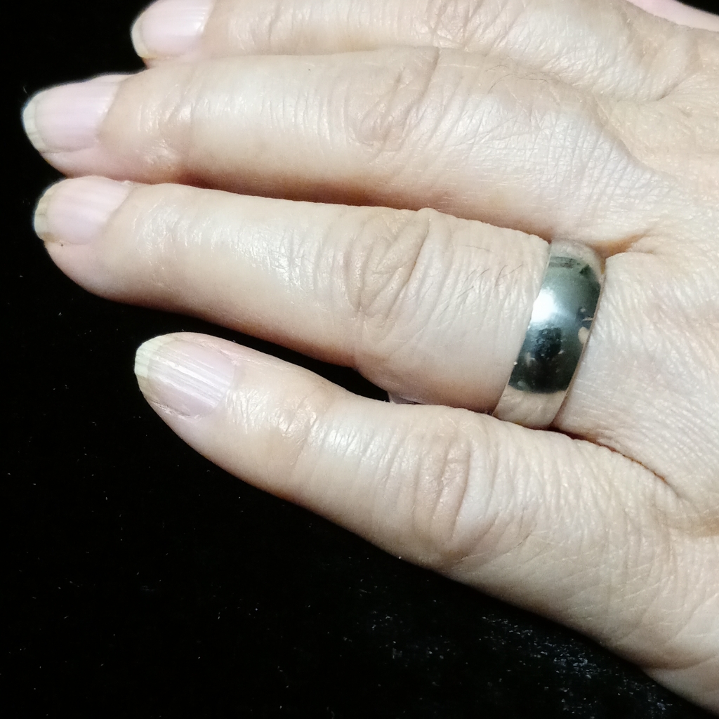 Stainless Steel Ladies Wedding Band